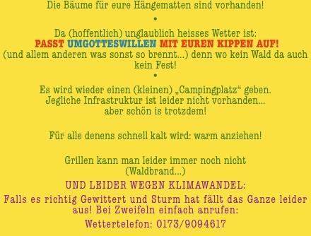 Die B&auml;ume f&uuml;r eure H&auml;ngematten sind vorhanden! &bull; Da (hoffentlic